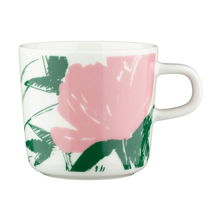Puutarhakutsut kaffekopp 20 cl - White-green-orange - Marimekko