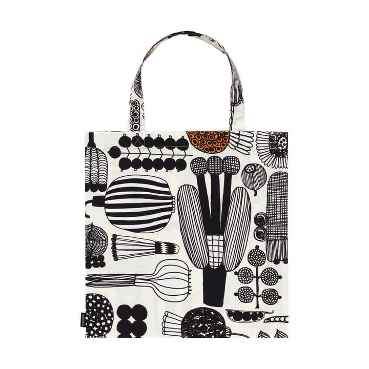 Puutarhurin parhaat väska 44x43 cm - White-black-orange - Marimekko