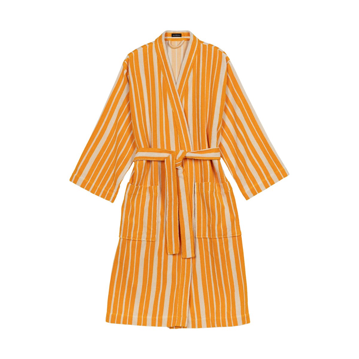Marimekko Raide badrock yellow M | Skandinavisk Design | Morgonrockar & Badrockar | Gul