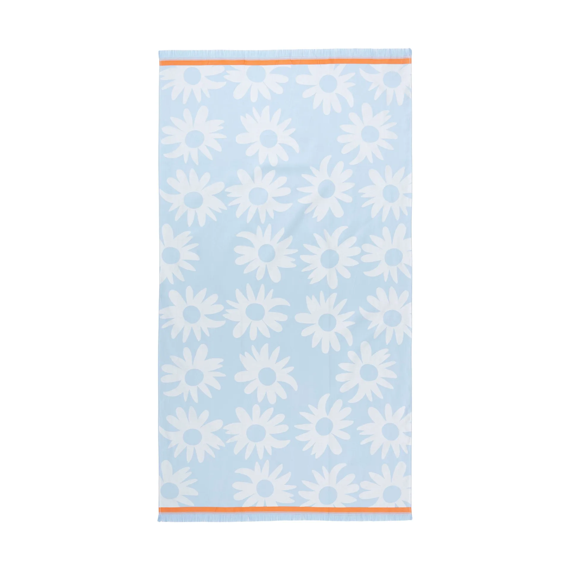 Rakastaa ei rakasta hamam badhandduk 91x165 cm, Orange-Off-white-light blue Marimekko
