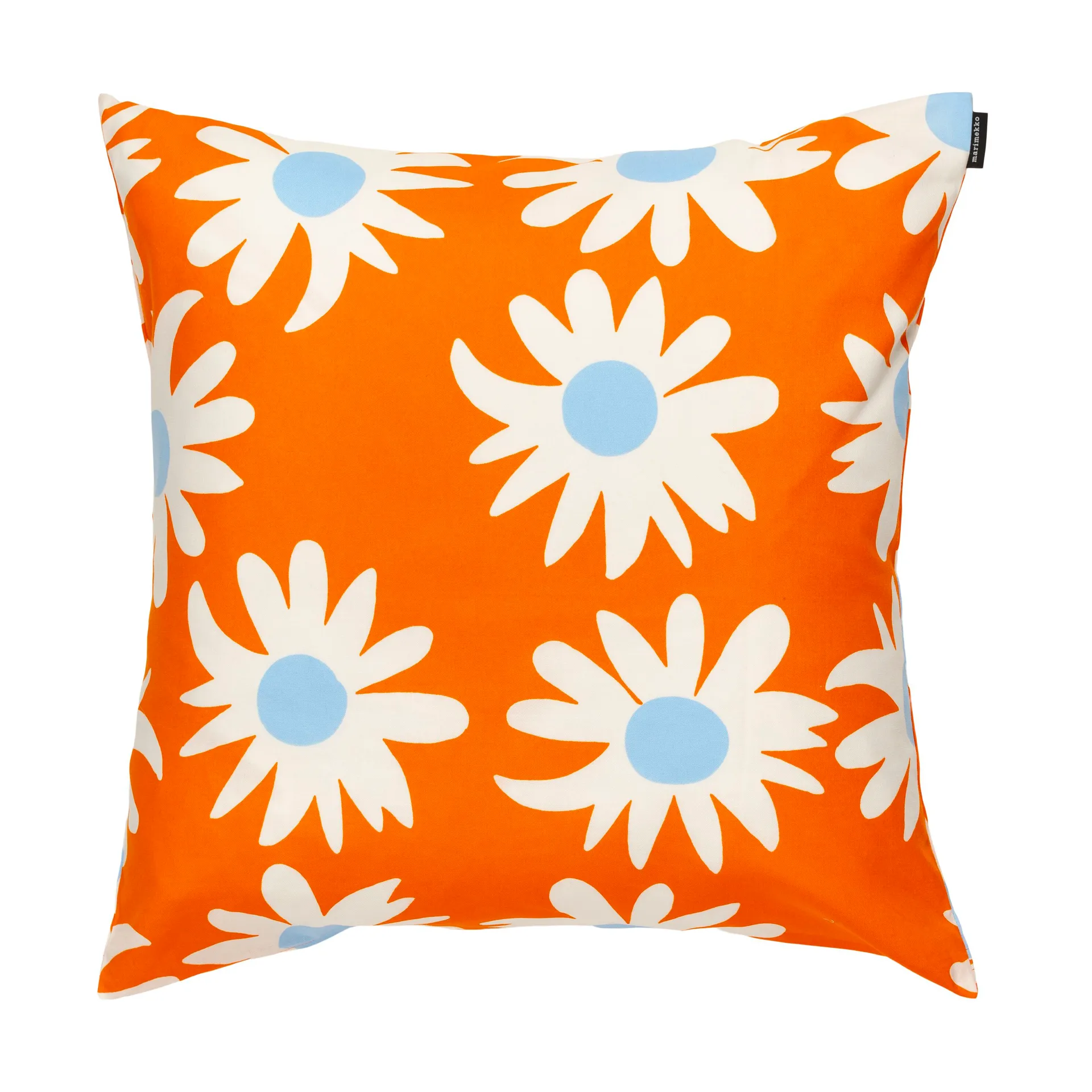 Rakastaa ei rakasta kuddfodral 50x50 cm, Orange-Off-white-light blue Marimekko