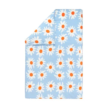 Rakastaa ei rakasta påslakan 150x210 cm - Orange-Off-white-light blue - Marimekko