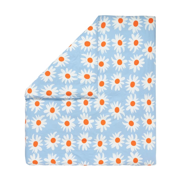 Rakastaa ei rakasta påslakan 240x220 cm - Orange-Off-white-light blue - Marimekko