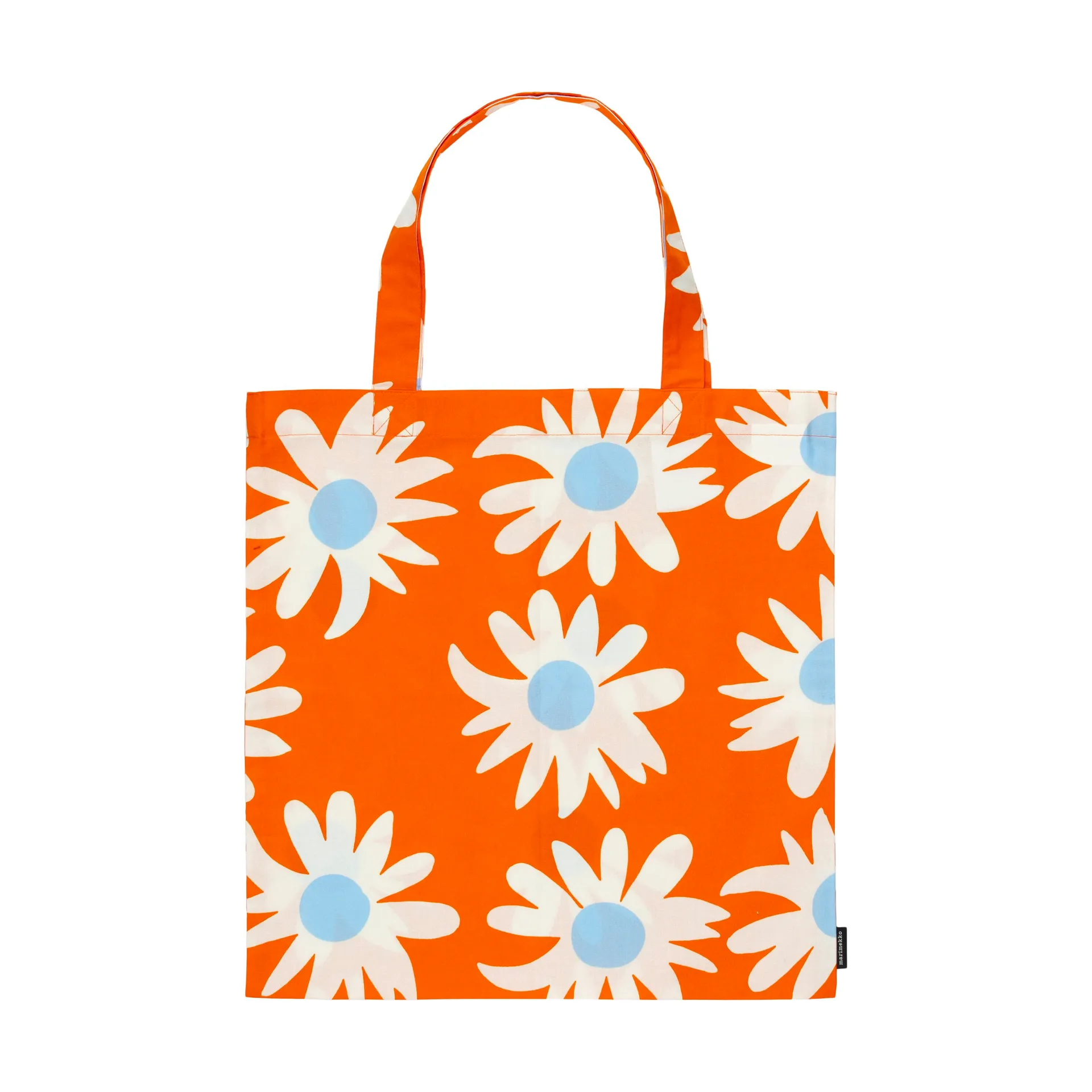 Rakastaa ei rakasta väska 44x43 cm, Orange-Off-white-light blue Marimekko