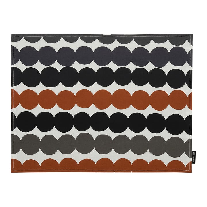 Räsymatto bordstablett 31x42 cm - Vit-grå-kastanj - Marimekko