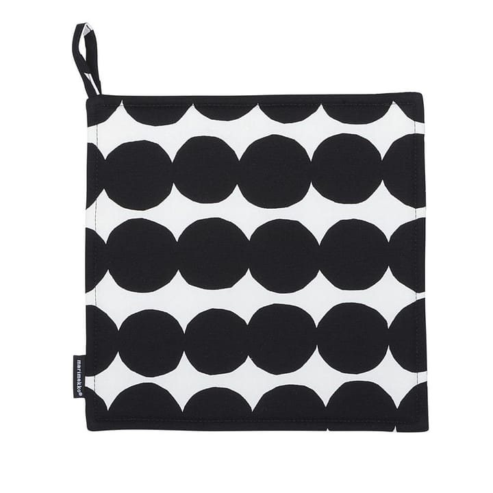 Räsymatto grytlapp, svart-vit Marimekko