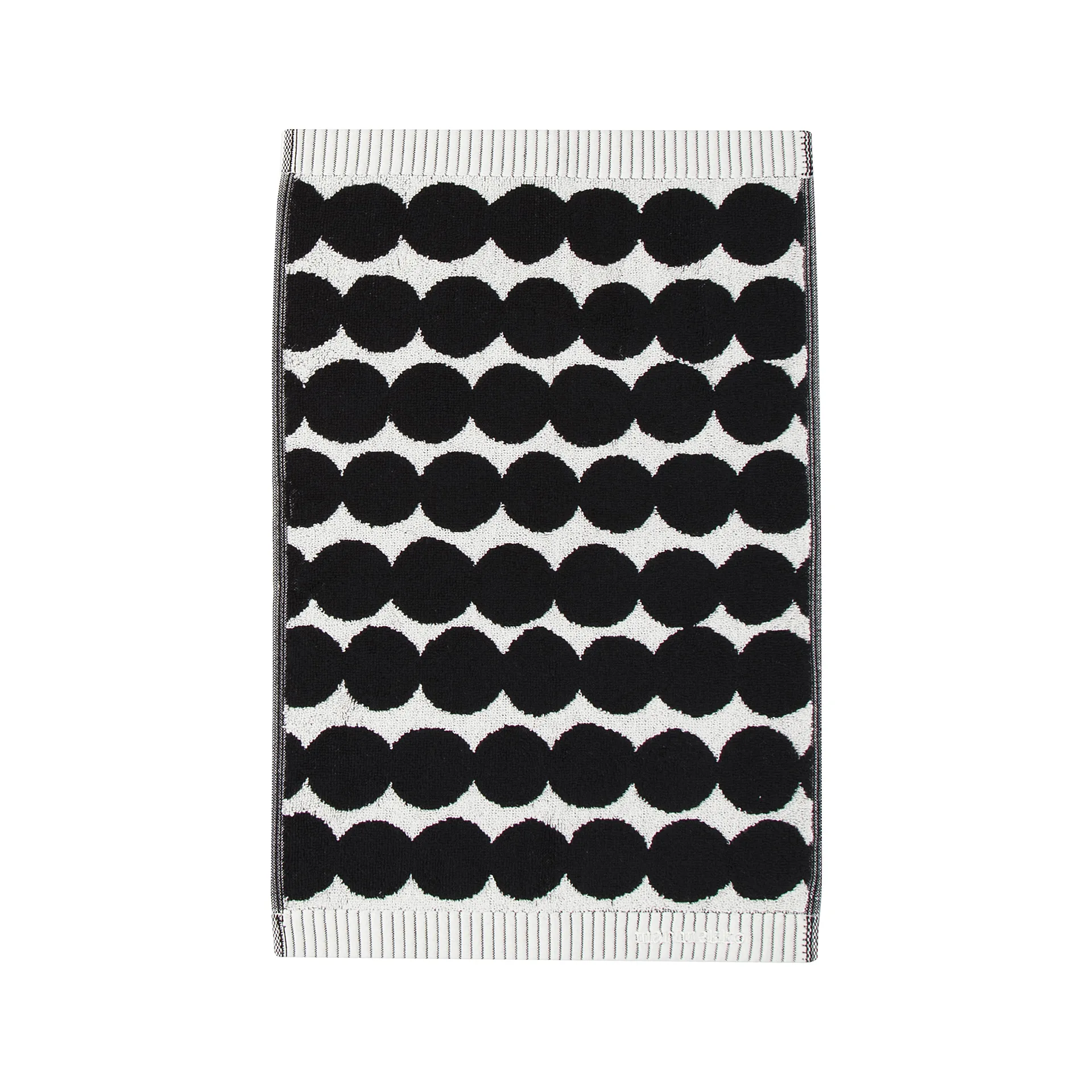 Räsymatto handduk svart, Gästhandduk 30x50 cm Marimekko