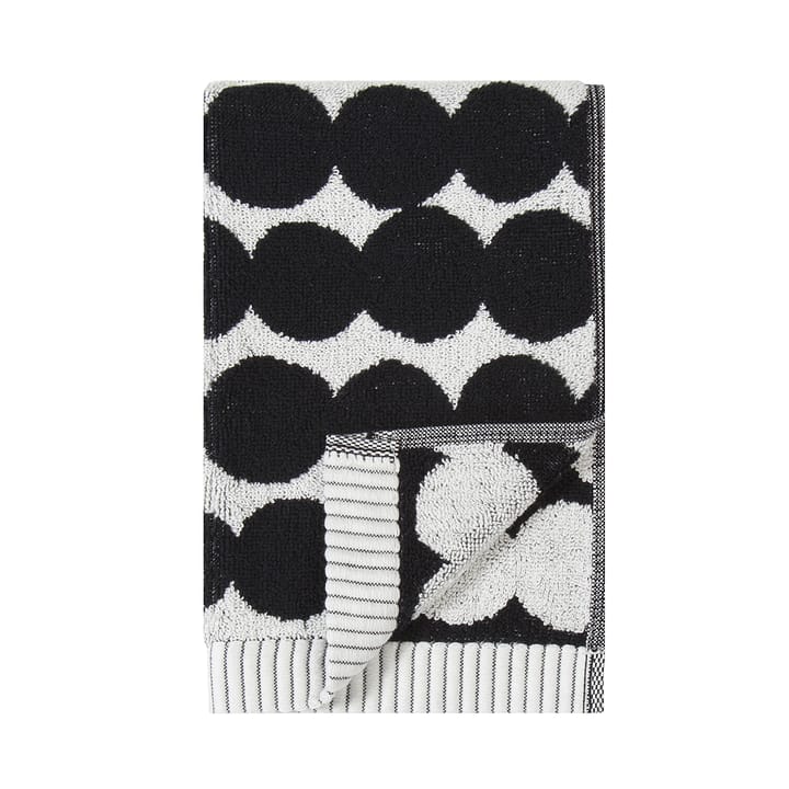 Räsymatto handduk svart, Gästhandduk 30x50 cm Marimekko