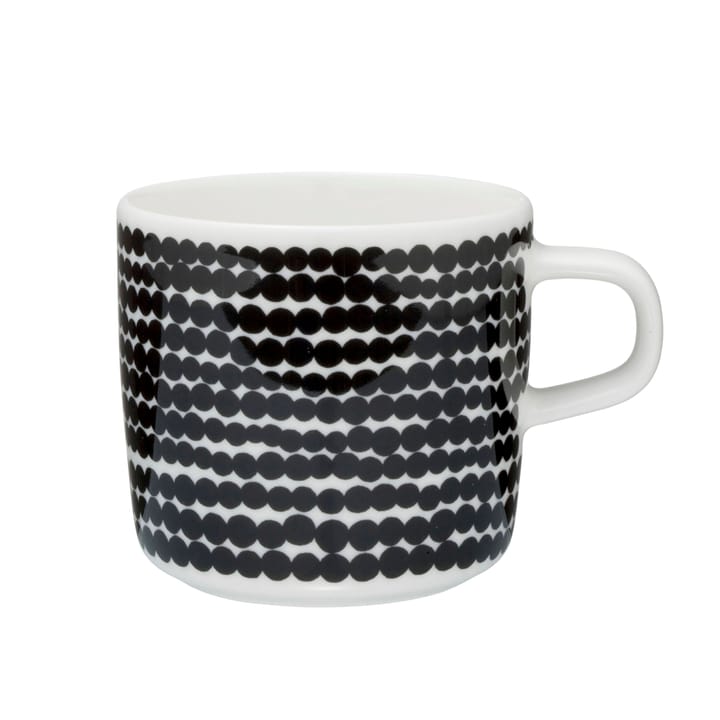 Räsymatto kaffekopp 20 cl - svart-vit - Marimekko