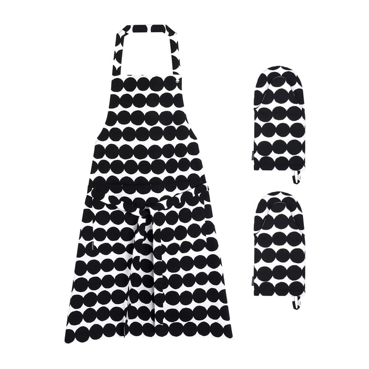 Räsymatto kökstextilier set - Vit-svart - Marimekko