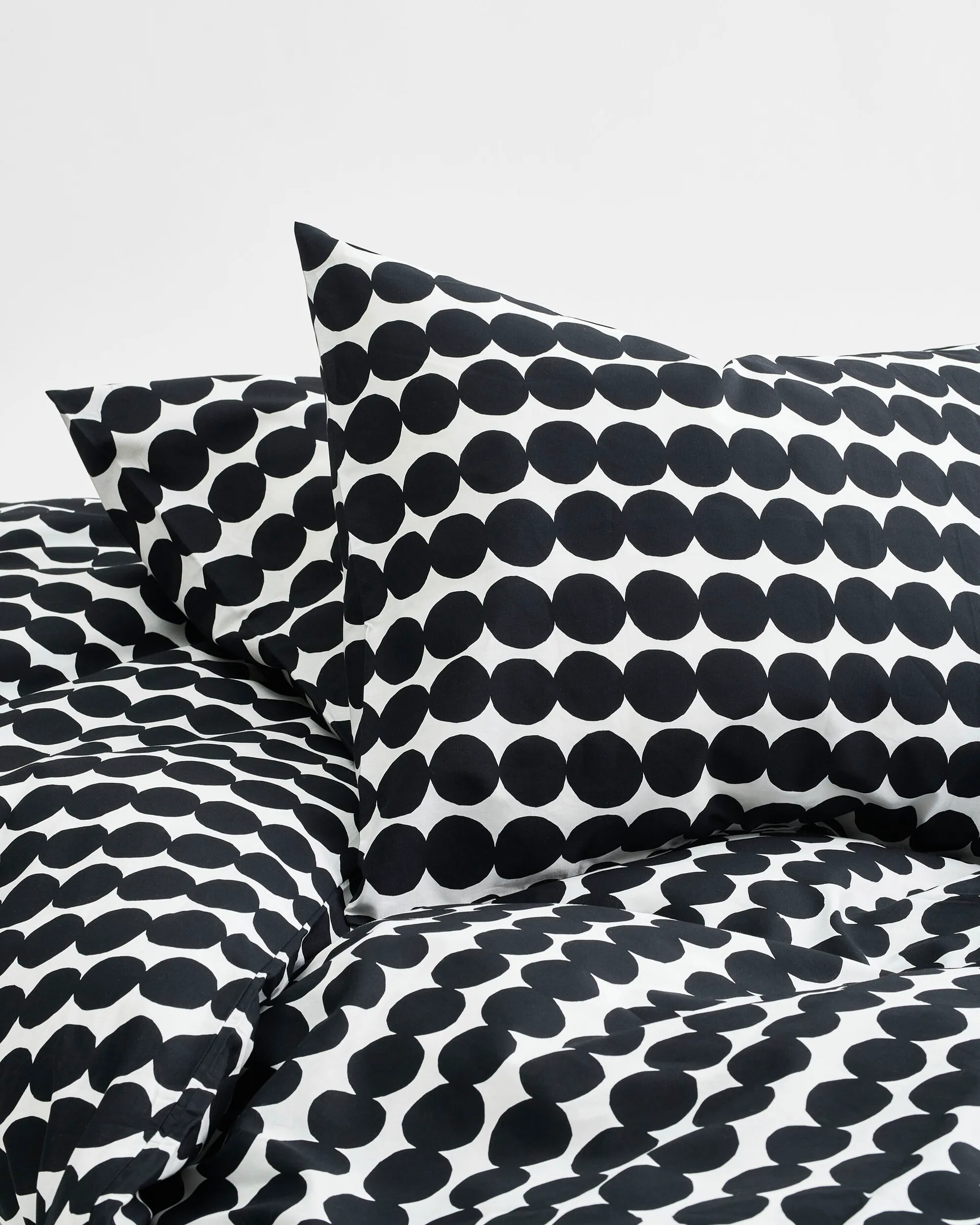 Räsymatto påslakan 150x210 cm, Svart-vit Marimekko