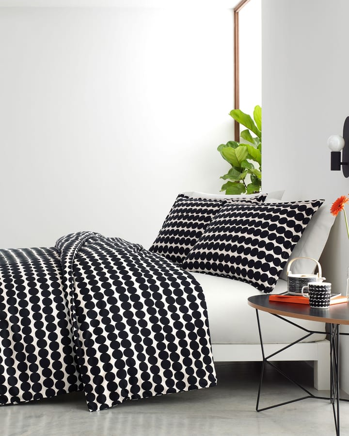 Räsymatto påslakan 150x210 cm, Svart-vit Marimekko