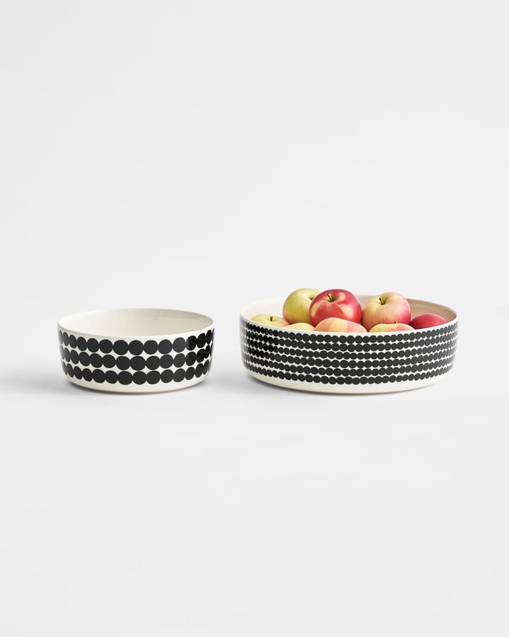 Räsymatto serveringsskål 1,5 l, svart-vit Marimekko