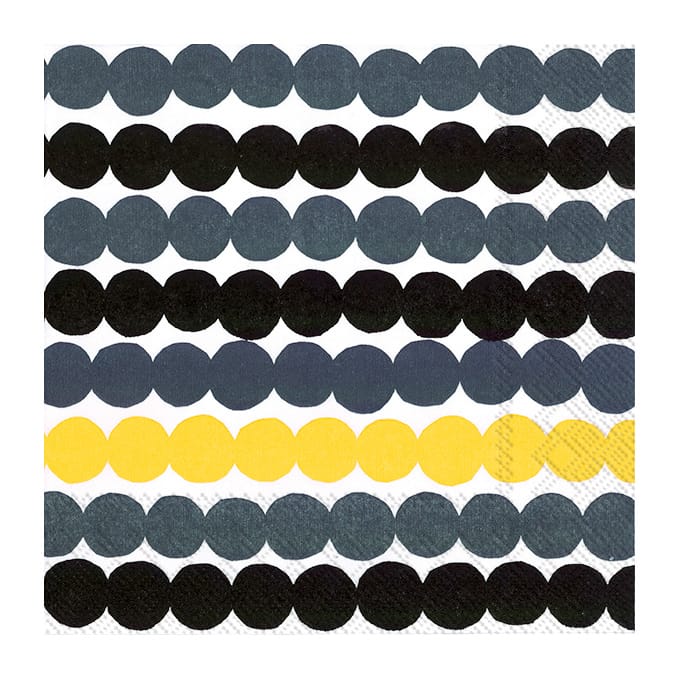 Räsymatto servett 33x33 cm 20-pack - Gul - Marimekko