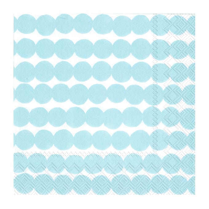 Räsymatto servett 33x33 cm 20-pack, Ljusblå Marimekko