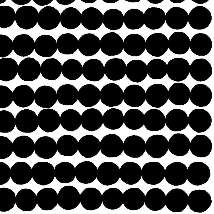 Räsymatto tyg, svart-vit Marimekko
