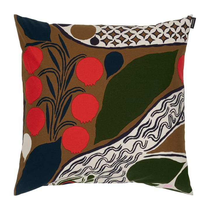 Rusakko kuddfodral 50x50 cm - brun-mörkblå-röd - Marimekko