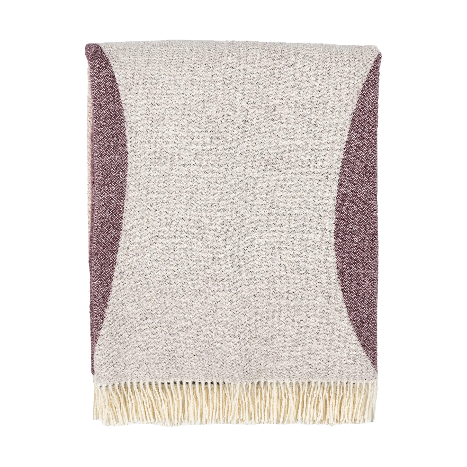 Sambara filt 140x180 cm, Off white-red-brown Marimekko