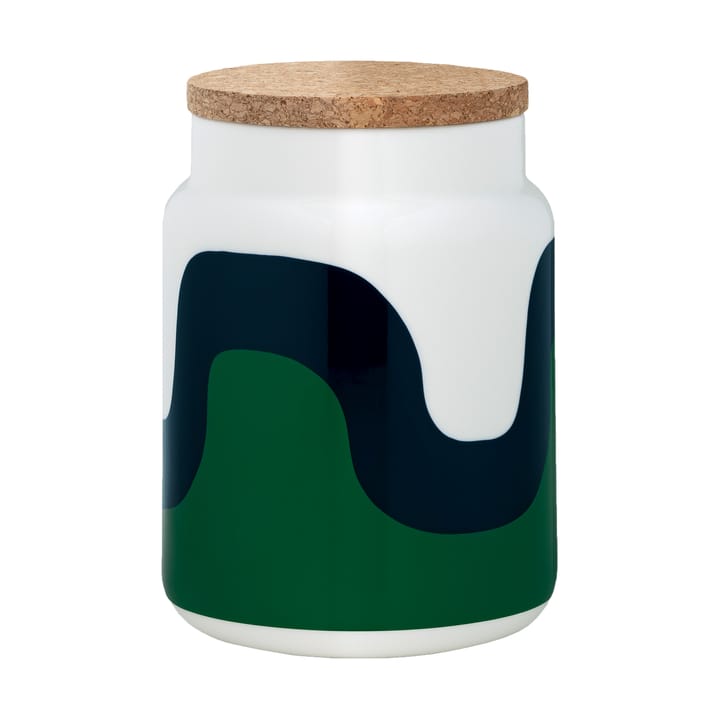 Seireeni burk 1,2 l, White-green-dark blue Marimekko