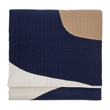 Seireeni överkast 234x260 cm - Beige-mörkblå-naturvit - Marimekko