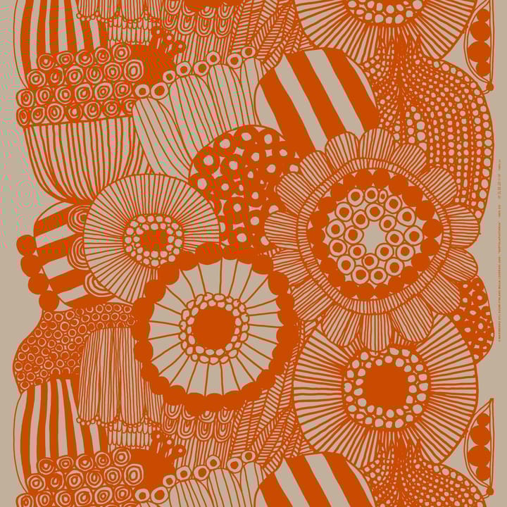 Siirtolapuutarha linnetyg - Beige-orange - Marimekko