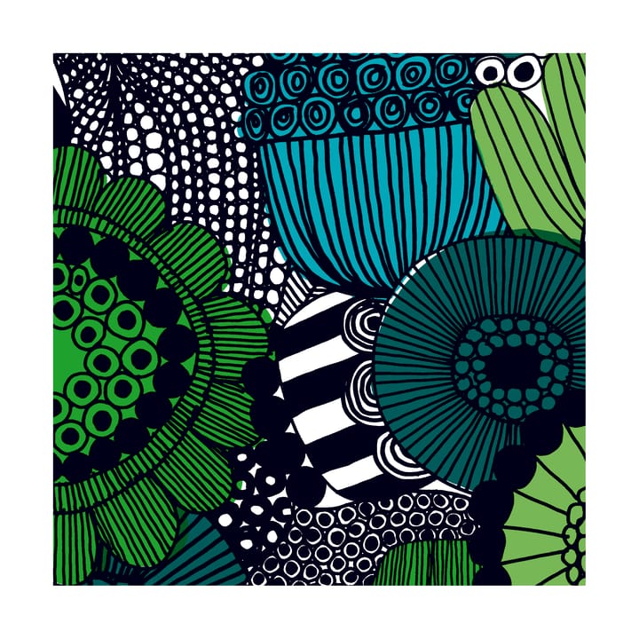 Siirtolapuutarha servett 33x33 cm 20-pack - Blue-Green - Marimekko