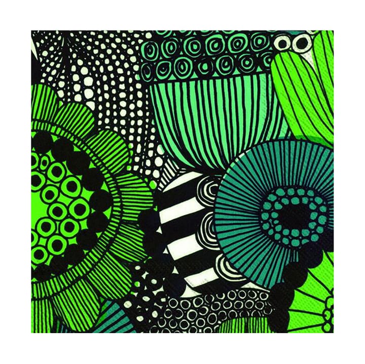 Siirtolapuutarha servett 33x33 cm 20-pack - Grön - Marimekko