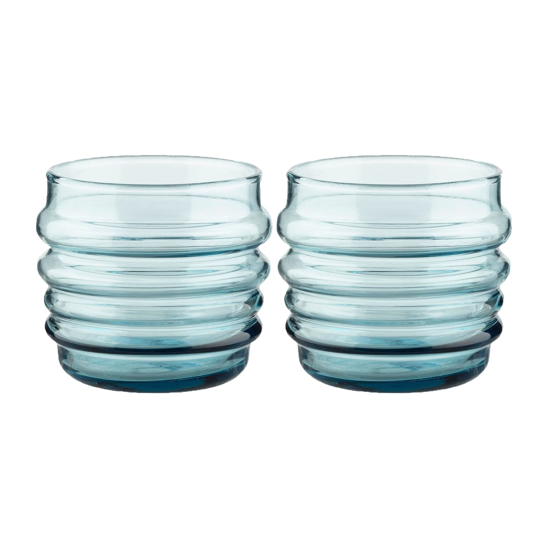 Sukat Makkaralla glas 2-pack, Aqua Marimekko