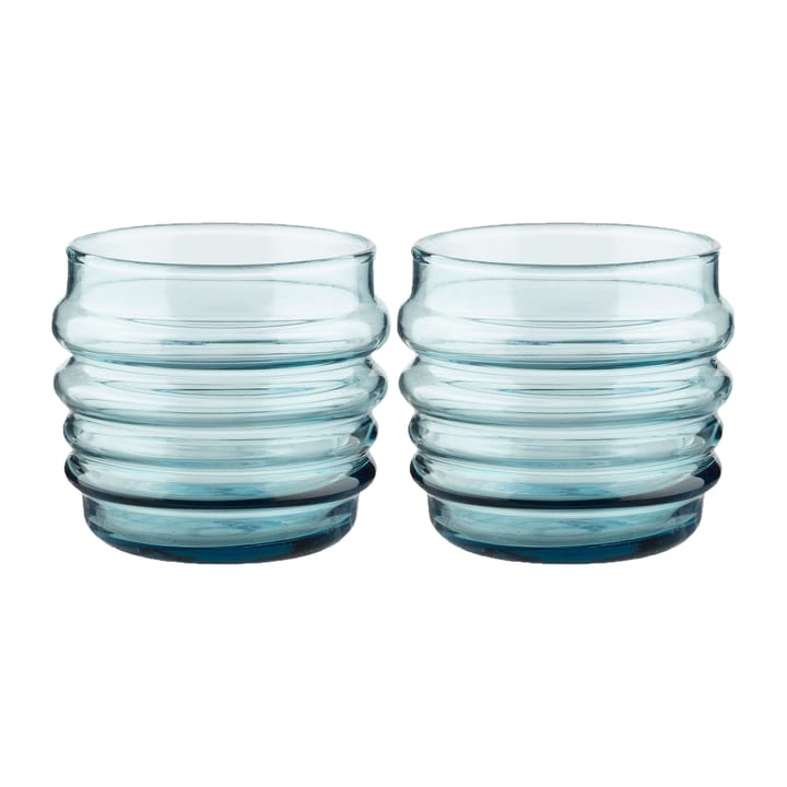 Sukat Makkaralla glas 2-pack, Aqua Marimekko