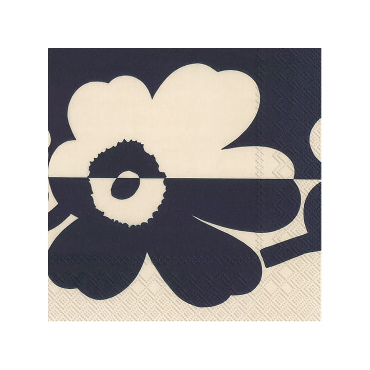 Suur Unikko servett 20-pack, Linen-Blue Marimekko