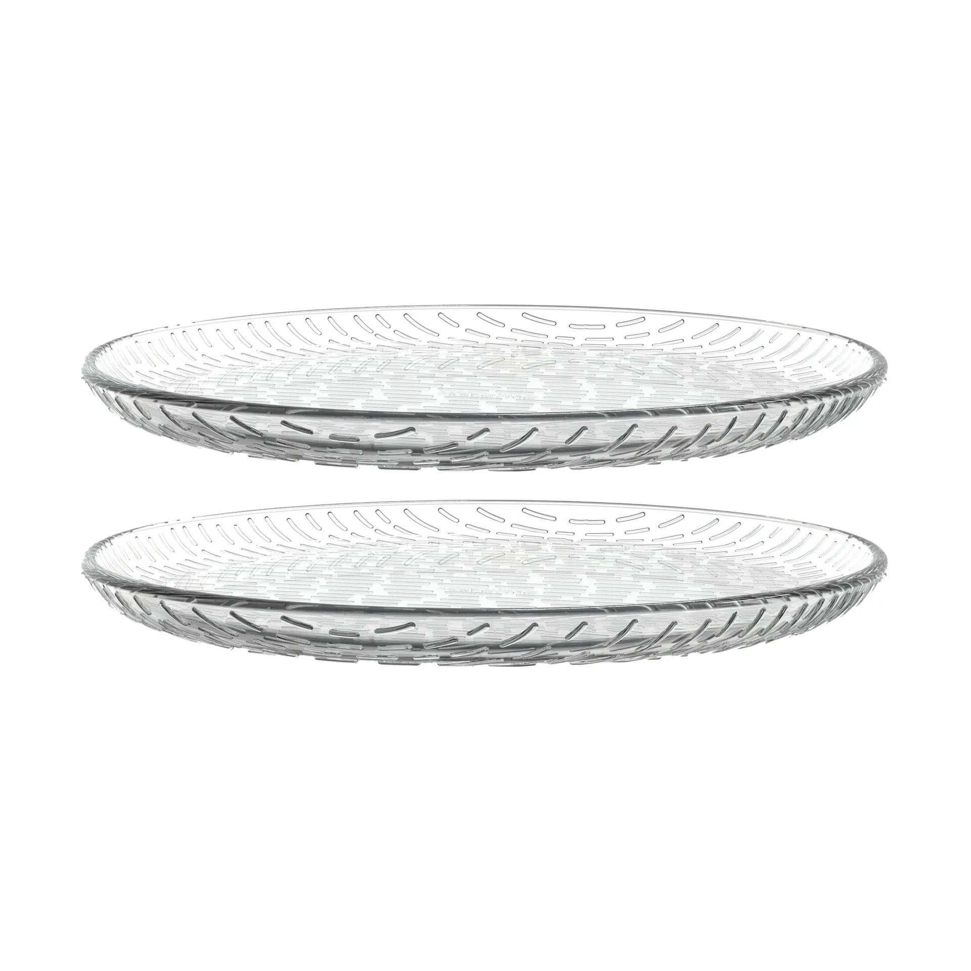 Syksy assiett glas Ø17 cm 2-pack, Clear Marimekko