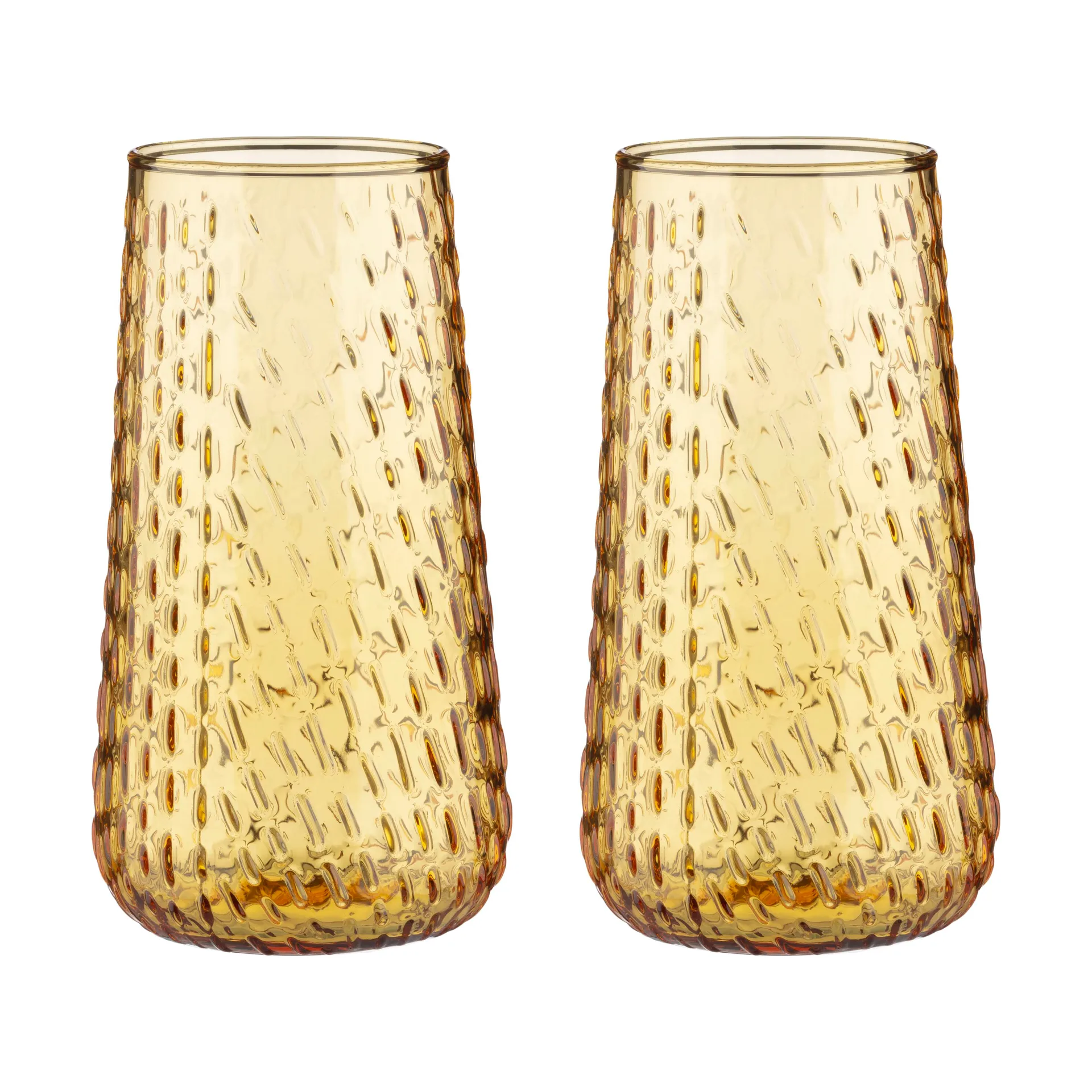 Syksy long tumbler glas 2-pack, Honey Marimekko