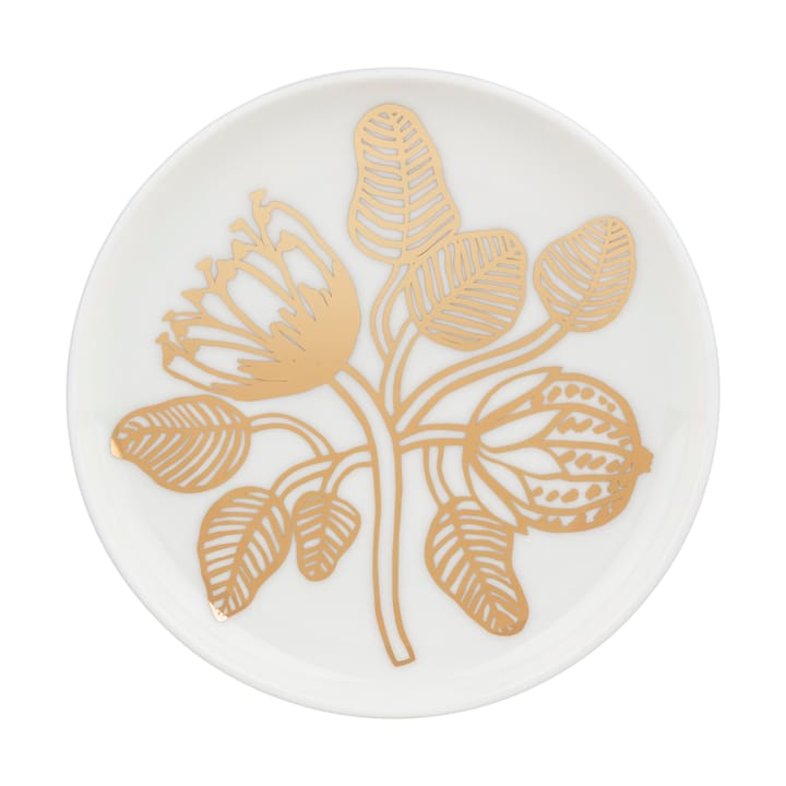 Tiara assiett Ø13,5 cm - White-gold - Marimekko