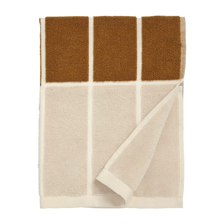 Tiiliskivi handduk 50x70 cm - Mörkgrå-brun-beige - Marimekko
