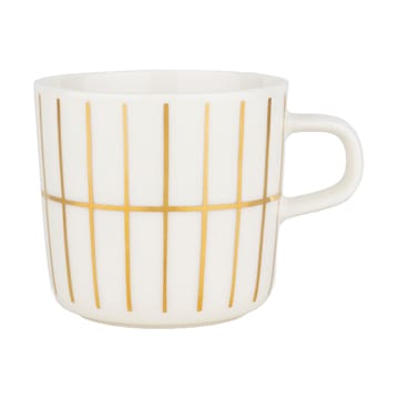 Tiiliskivi kaffekopp 20 cl - White-gold - Marimekko