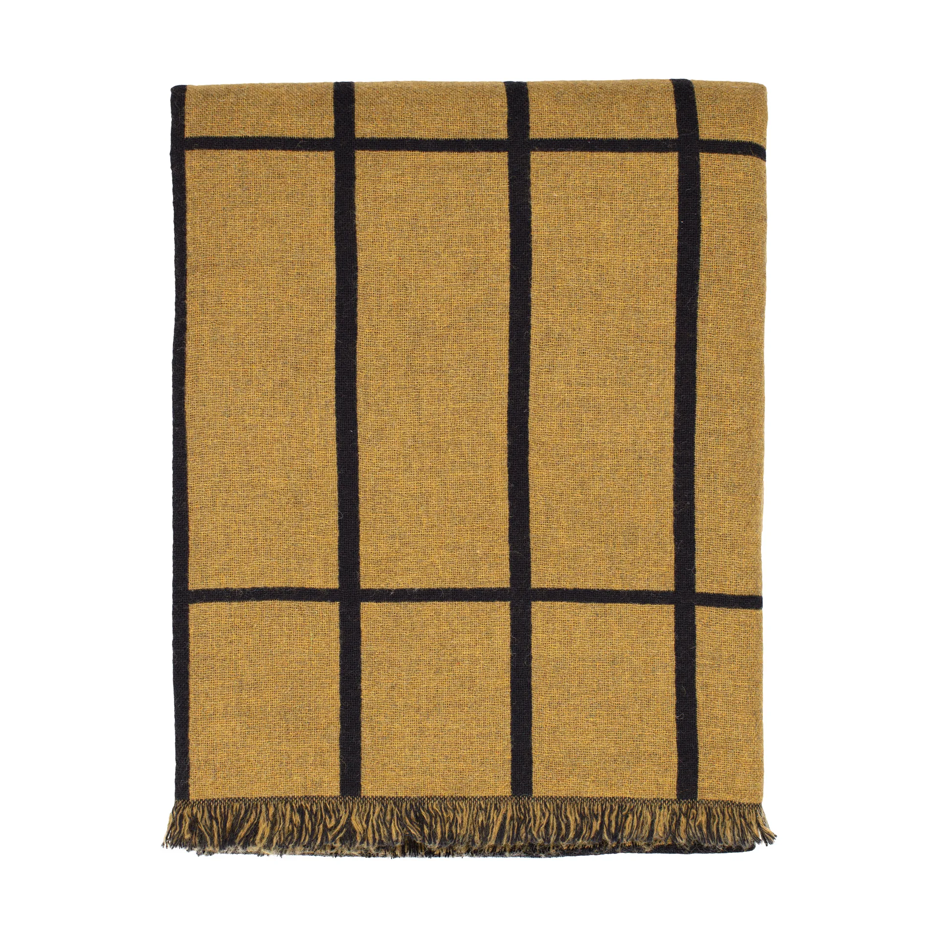 Tiiliskivi pläd 140x180 cm, Caviar-gold Marimekko