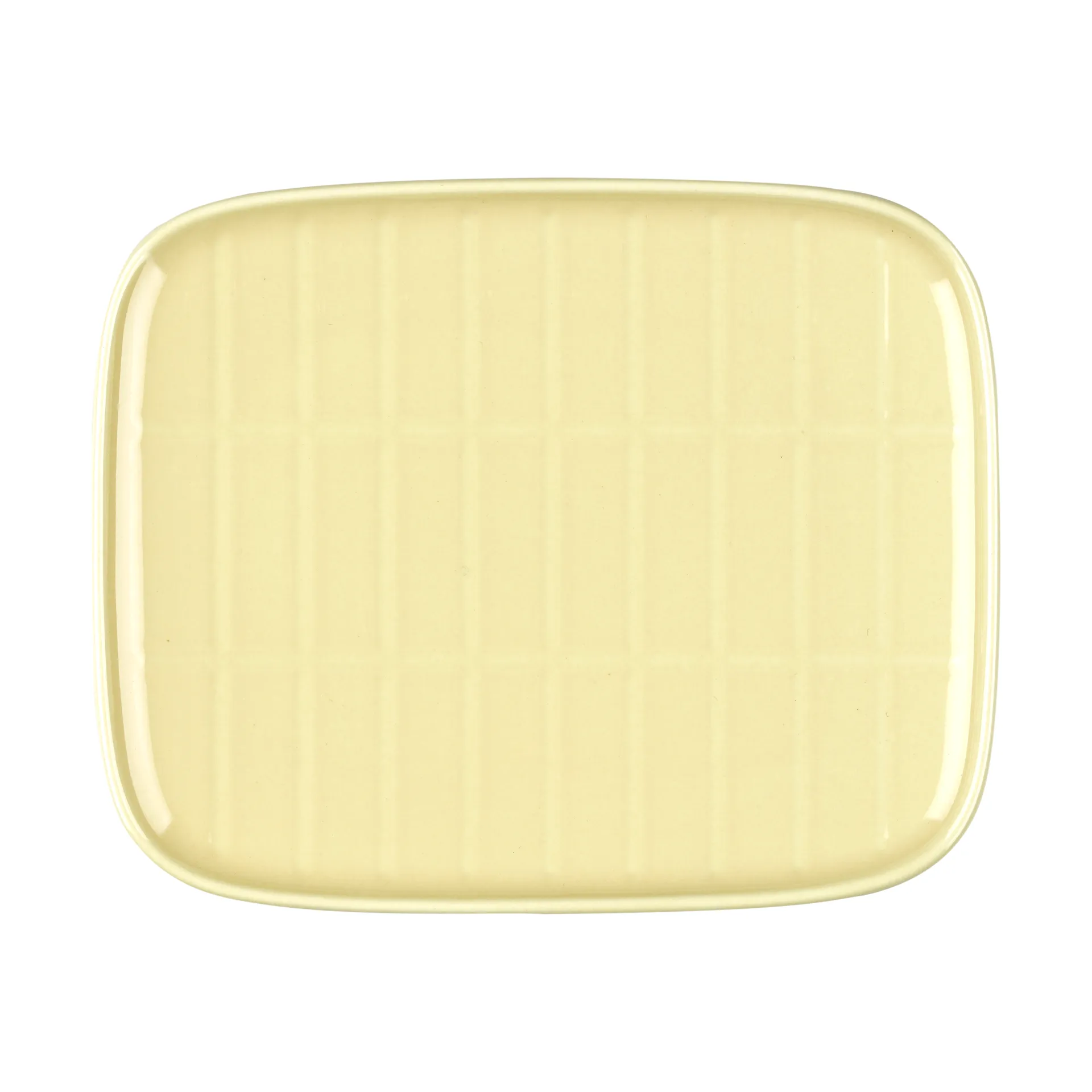 Tiiliskivi tallrik 12x15 cm, Butter yellow Marimekko