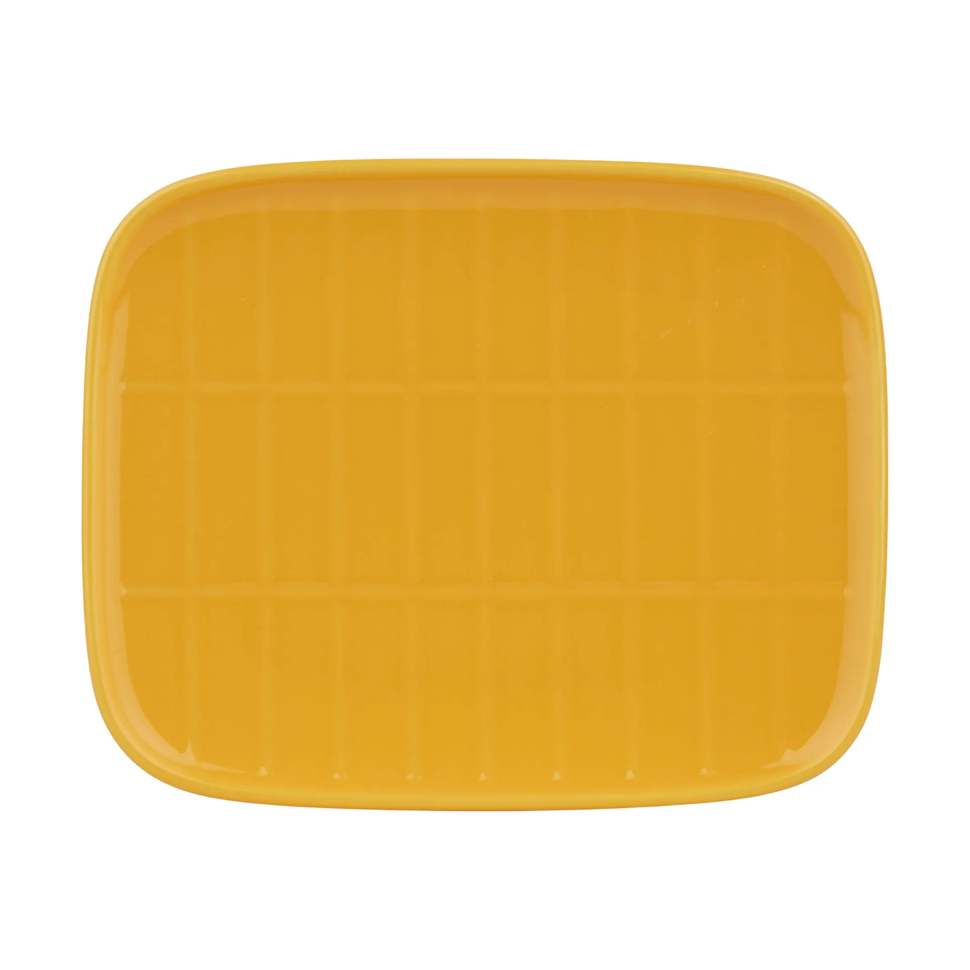 Tiiliskivi tallrik 12x15 cm, Gul Marimekko