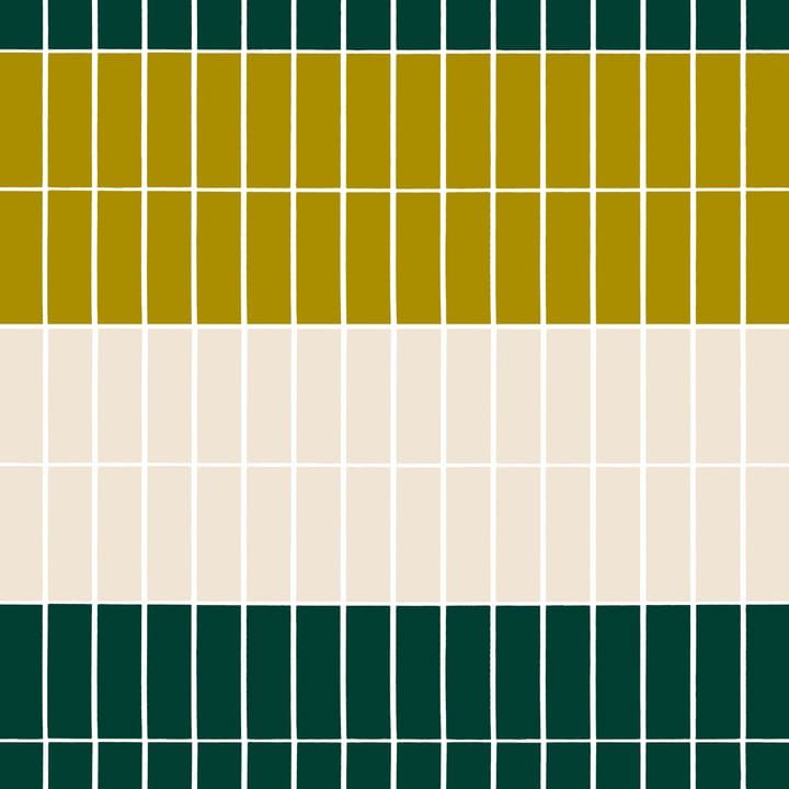 Tiiliskivi tyg - Beige-grön - Marimekko
