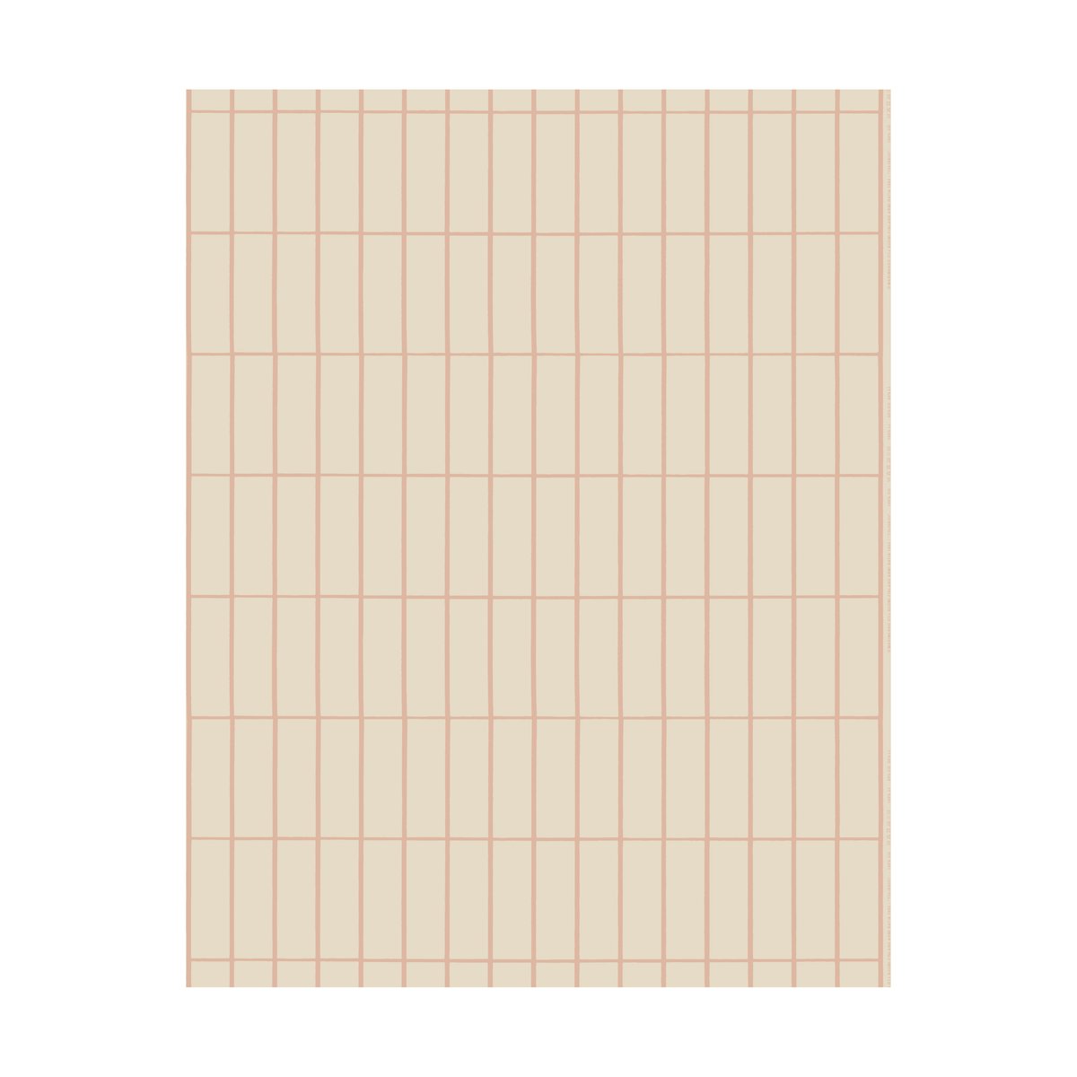 Marimekko Tiiliskivi tyg bomull-linne Linen-peach | Skandinavisk Design | Tyger & Metervaror | Vit