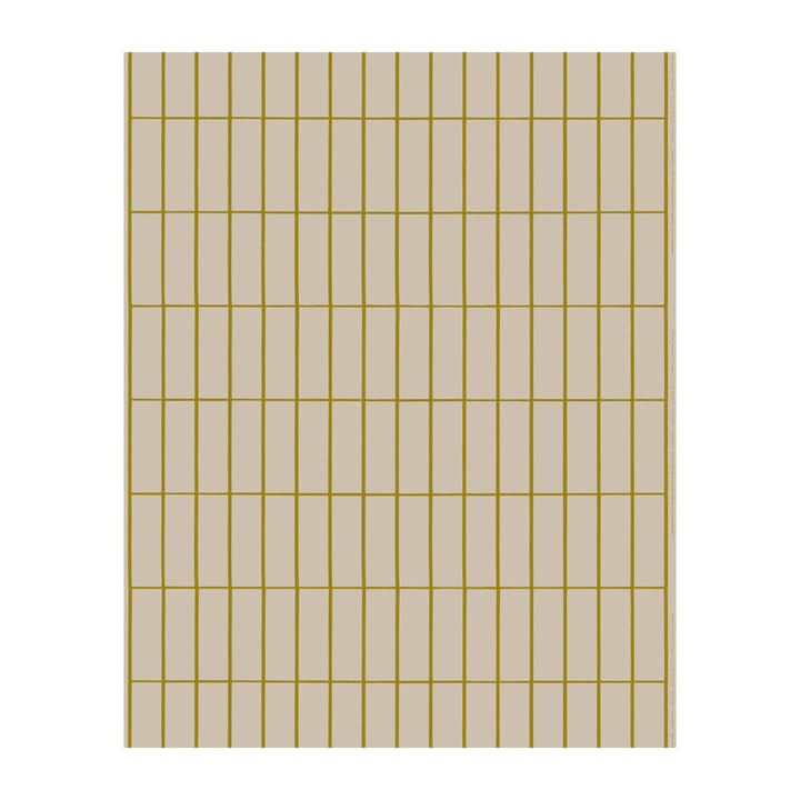Tiiliskivi tyg linne-viskos - Beige-guld - Marimekko