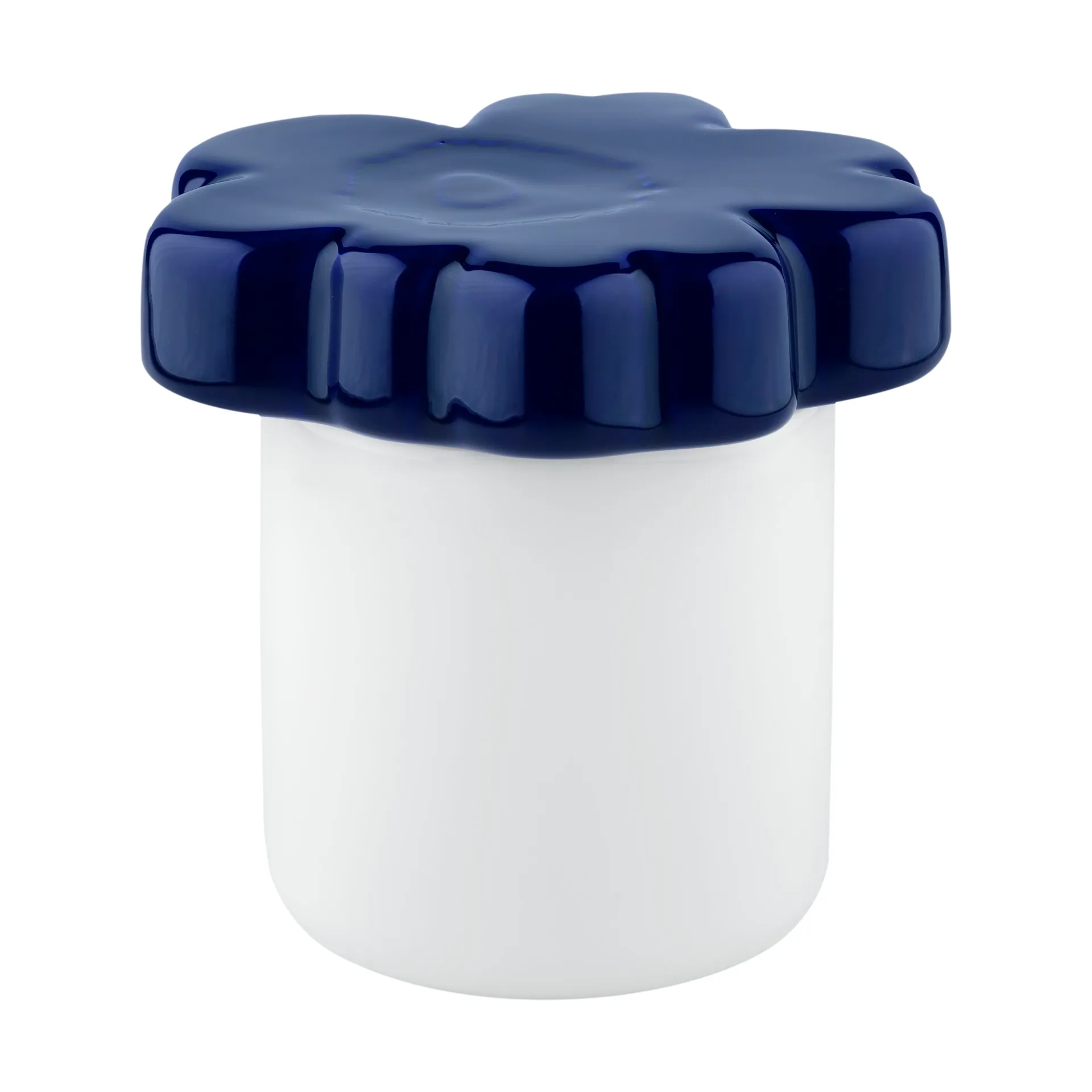 Unikko 60-årsjubileum burk Ø6,5x15,5 cm, White-d. blue Marimekko