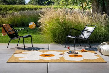 Unikko anniversary matta outdoor - Honey, 160x230 cm - Marimekko