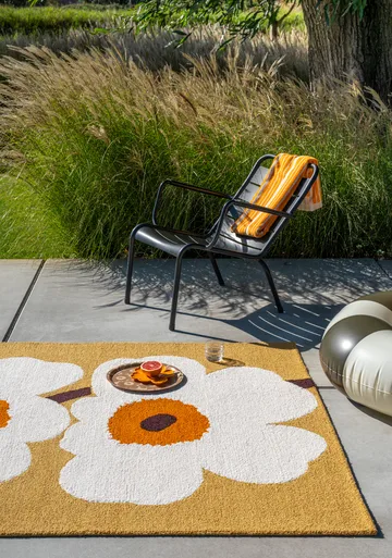 Unikko anniversary matta outdoor - Honey, 250x350 cm - Marimekko