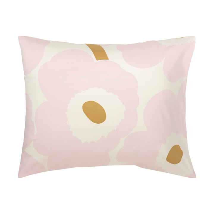 Unikko bäddset 150x210 cm+50x60 cm, White-light pink-beige Marimekko