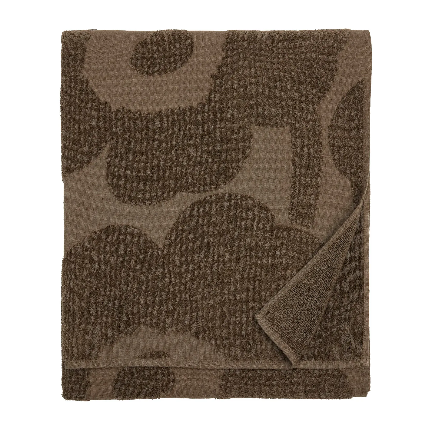 Unikko badhandduk 70x150 cm, dark sand Marimekko