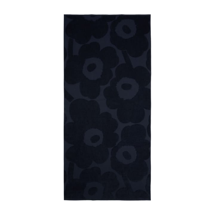 Unikko badhandduk 70x150 cm - Mörkblå - Marimekko