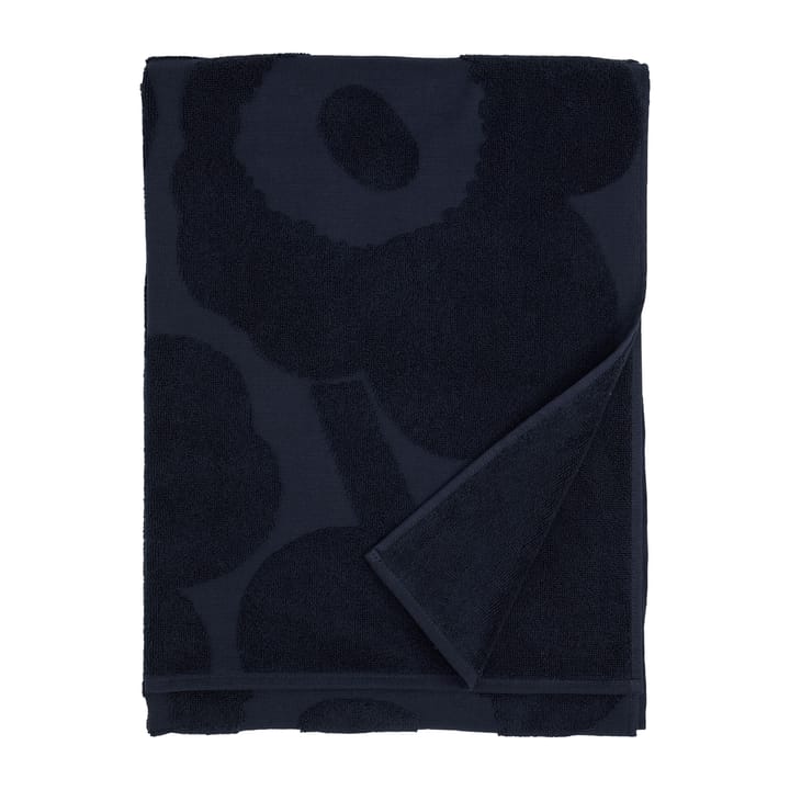 Unikko badhandduk 70x150 cm - Mörkblå - Marimekko