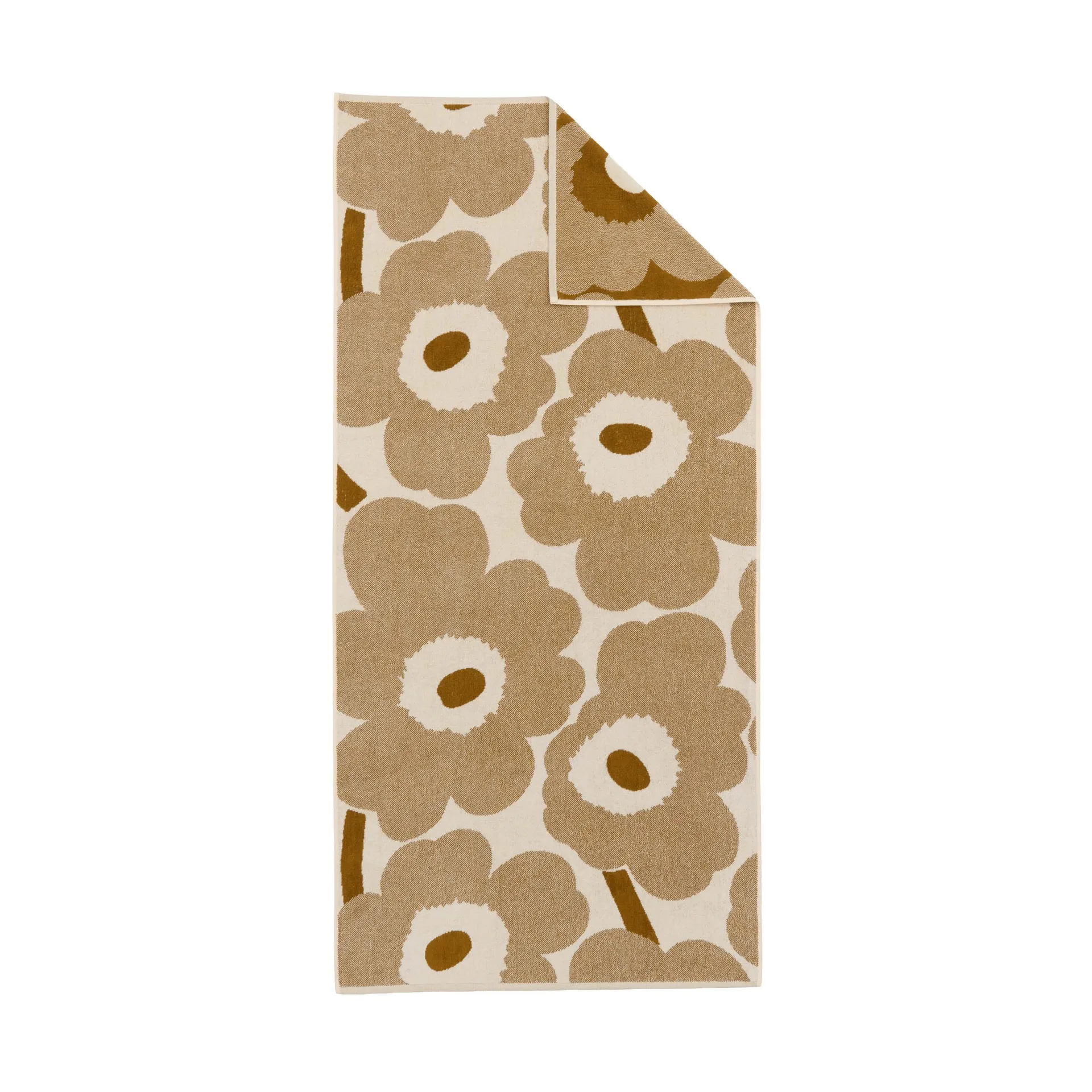 Unikko badhandduk 70x150 cm, Off white-bronze Marimekko
