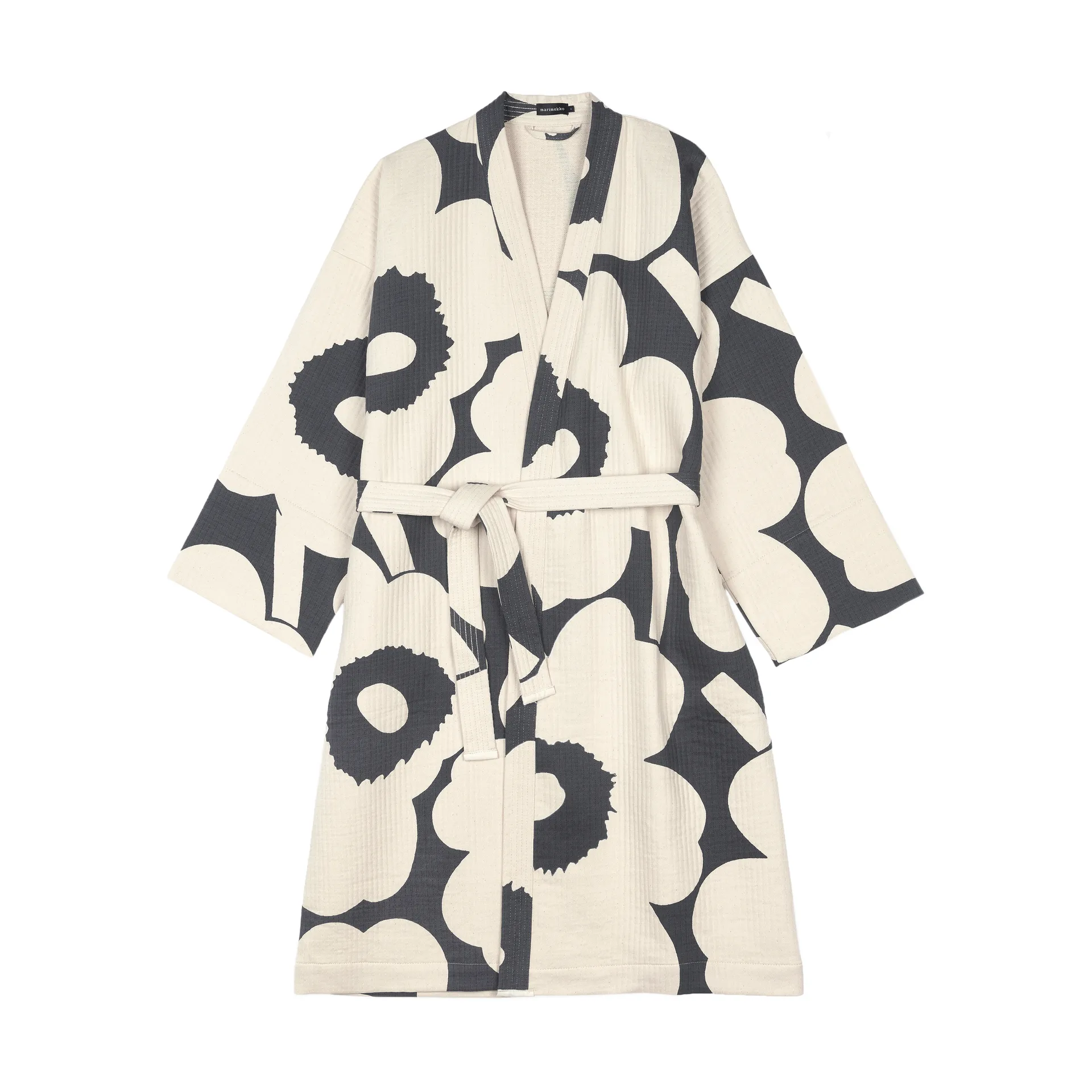 Unikko badrock, Charcoal-off white, L Marimekko